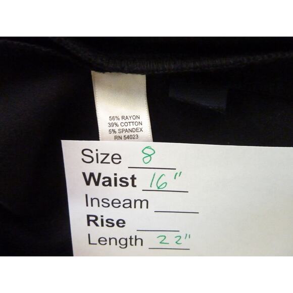 Banana Republic Black Knee Length Skirt 8 - Picture 6 of 7